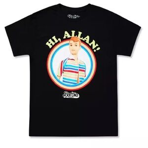 Hi Allan T Shirt - Barbie The Movie Barbie W/ Rainbow Graphic 💯Cotton T-Shirt